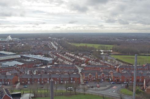 View from St. Catharines Church Spire, Scholes