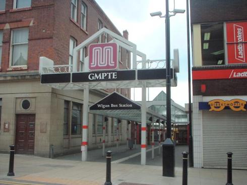 Entrance to Wigan Bus Station Entrance to Wigan Bus Station