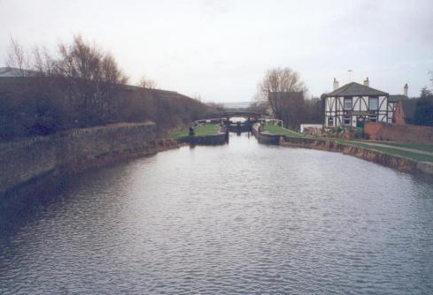 Wigan from Withington Lane Bridge