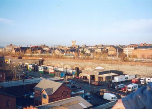 Looking across the North West Station