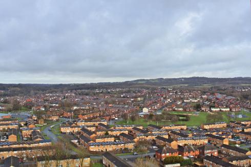 View from St. Catharines Church Spire, Scholes