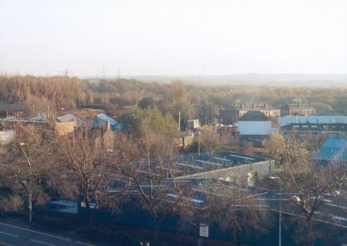 Looking down towards Poolstock