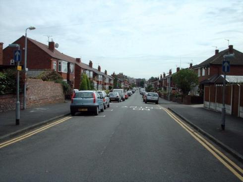 Top of Dicconson Street. Top of Dicconson Street.