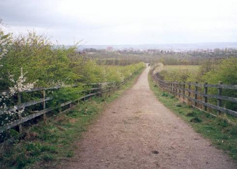 View over Wigan from Shedfield Bridge