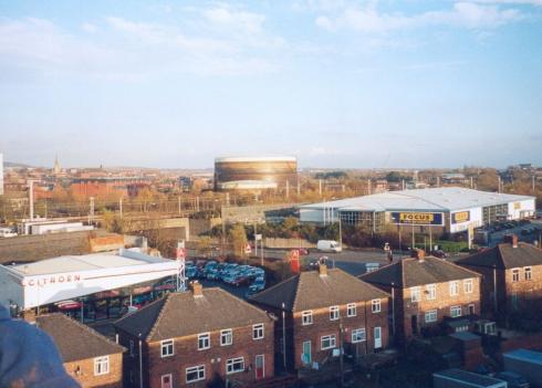 Looking over the Old Gas Works