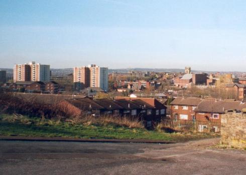 View over Wigan from Longshoot