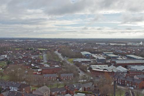 View from St. Catharines Church Spire, Scholes