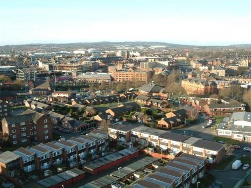 View from top of Boyswell House, Scholes