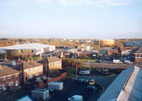 Looking over the Old Gas Works