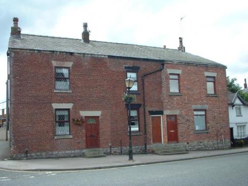 Old cottages opposite the stocks