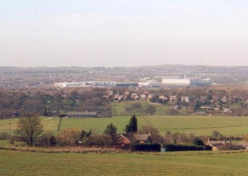 Looking over the fields from School Lane, Haigh