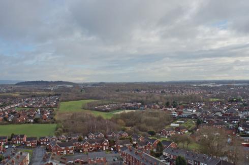 View from St. Catharines Church Spire, Scholes