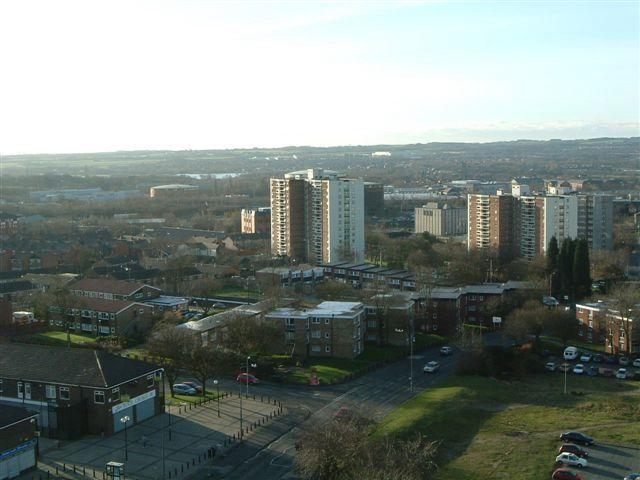 View from top of Boyswell House, Scholes