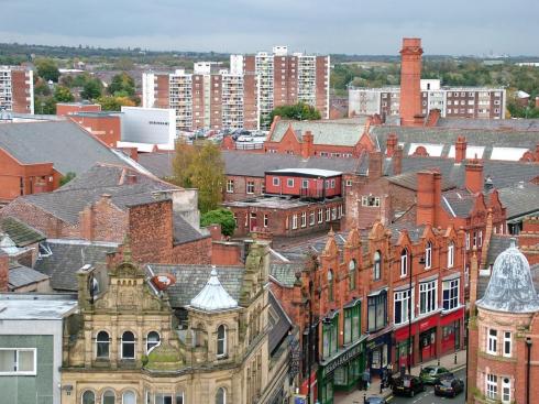 Looking towards Scholes beyond Library Street