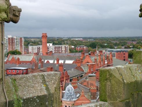 The rooftops of the Town Hall and beyond The rooftops of the Town Hall and beyond