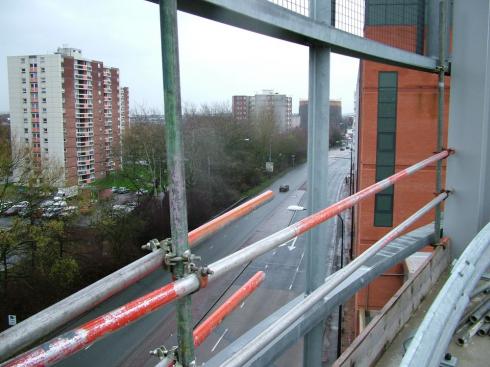 View of Riverway and flats in Scholes