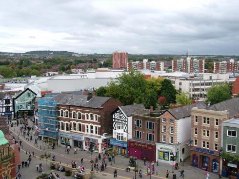 Top of town and the Grand Arcade