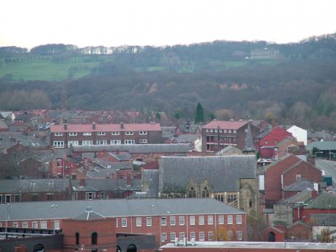 Swinley. Haigh Hall in background