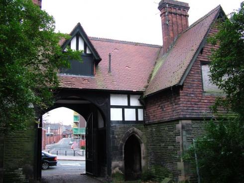 The gatehouse of Wigan Hall