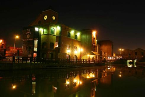 Wigan Pier at night Wigan Pier at night