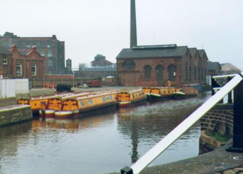 Pleasure boats at British Waterways Boatyard Pleasure boats at British Waterways Boatyard