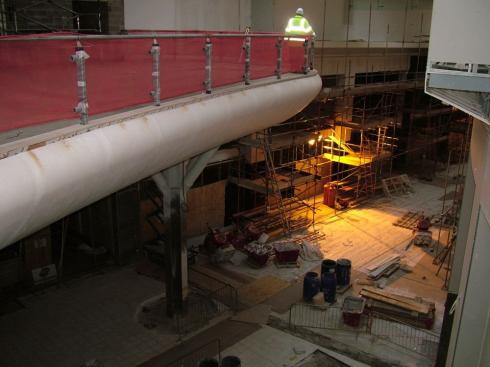 Upper food deck which will be the Casino Cafe Upper food deck which will be the Casino Cafe
