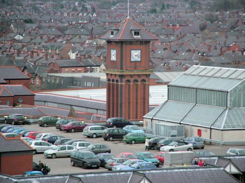 Galleries clock and car park Galleries clock and car park