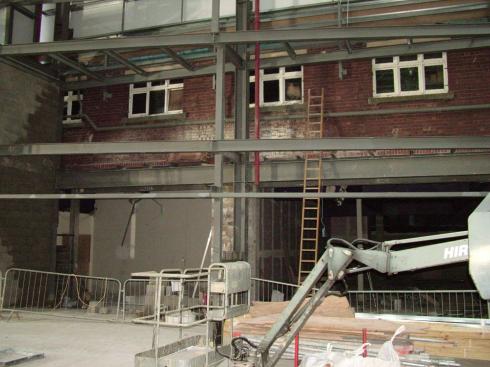 Rear of M&S building, soon to be covered up Rear of M&S building, soon to be covered up