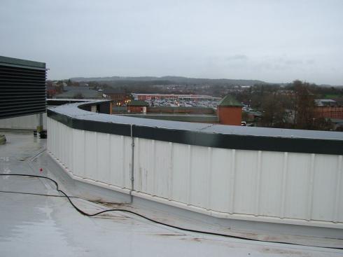 On the roof looking out towards Tesco On the roof looking out towards Tesco