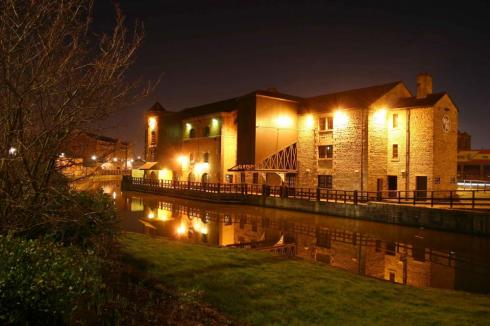 Wigan Pier at night