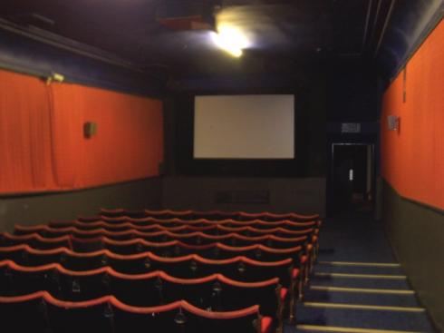 Inside one of the cinema units Inside one of the cinema units