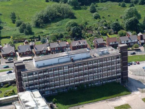 Aerial photo of Billinge Hospital