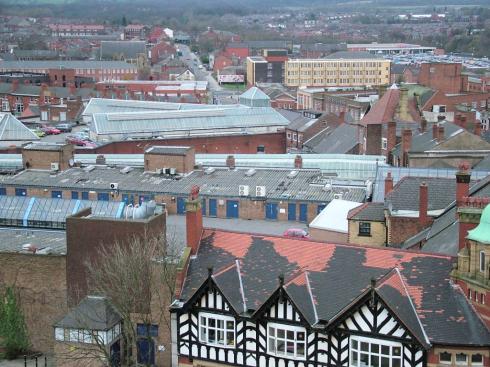 Across town, Standishgate and Tesco Across town, Standishgate and Tesco