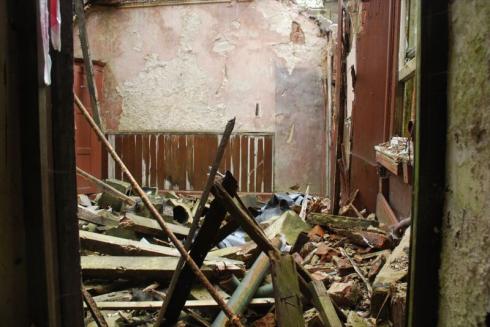 Debris strewn all over the place Debris strewn all over the place