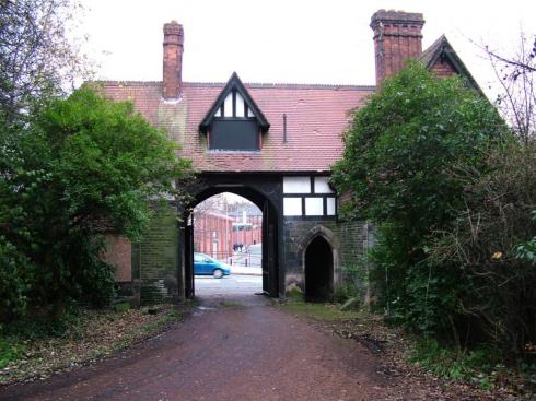 The gatehouse of Wigan Hall The gatehouse of Wigan Hall