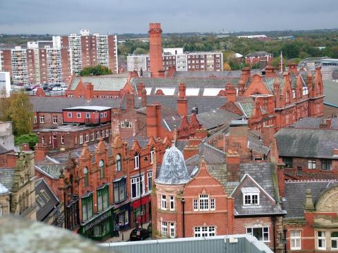 Looking towards Scholes beyond Library Street Looking towards Scholes beyond Library Street