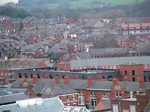 View over Mesnes Street towards Swinley View over Mesnes Street towards Swinley