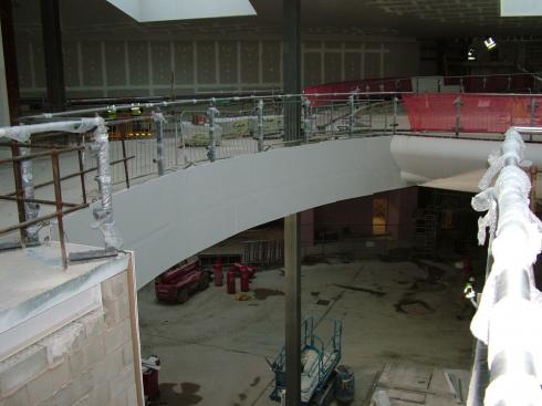 Upper food deck which will be the Casino Cafe Upper food deck which will be the Casino Cafe