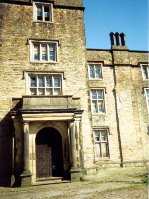 Main entrance to Winstanley Hall Main entrance to Winstanley Hall