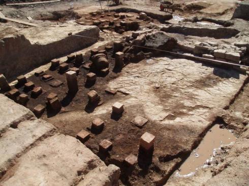 The excavated Roman hypocaust The excavated Roman hypocaust