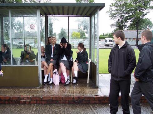 Sheltering from the rain Sheltering from the rain