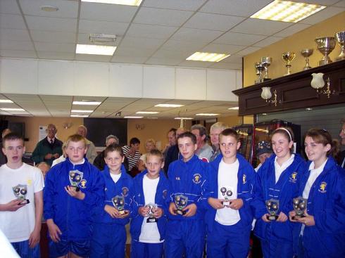 Winners Cansfield High School receive their trophies Winners Cansfield High School receive their trophies
