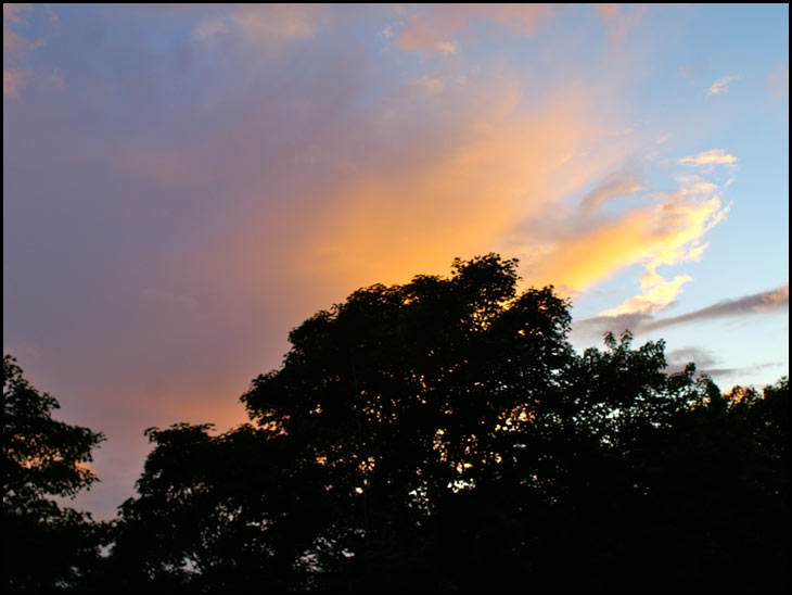 An unusual evening sky