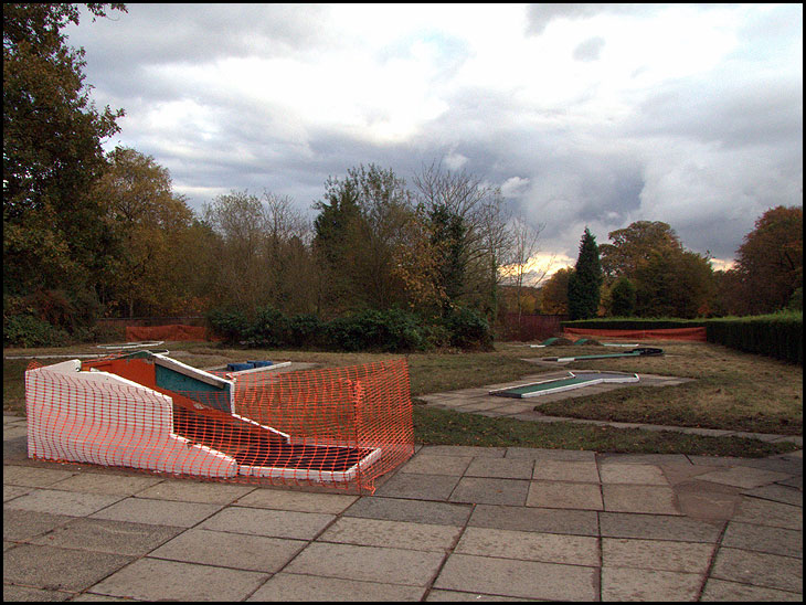 Refurbished crazy golf, Haigh Hall