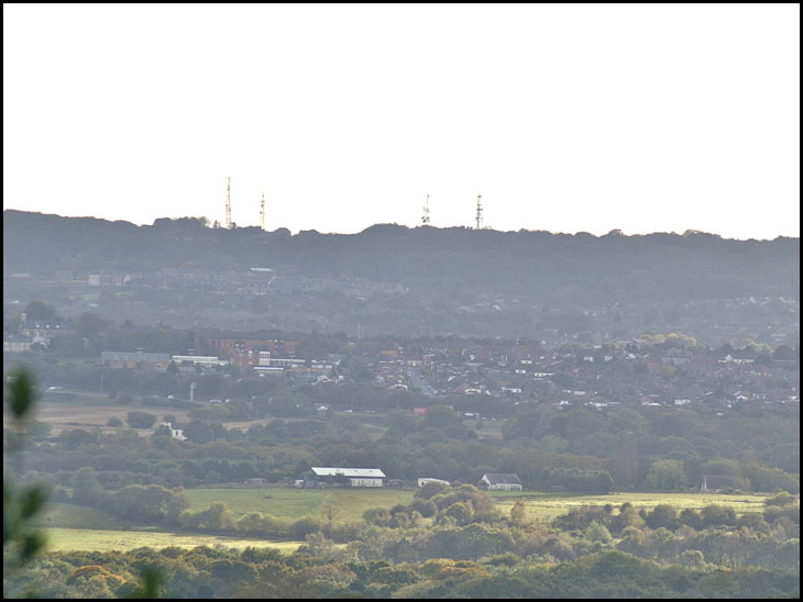 Orrell and Billinge Hill from Standish