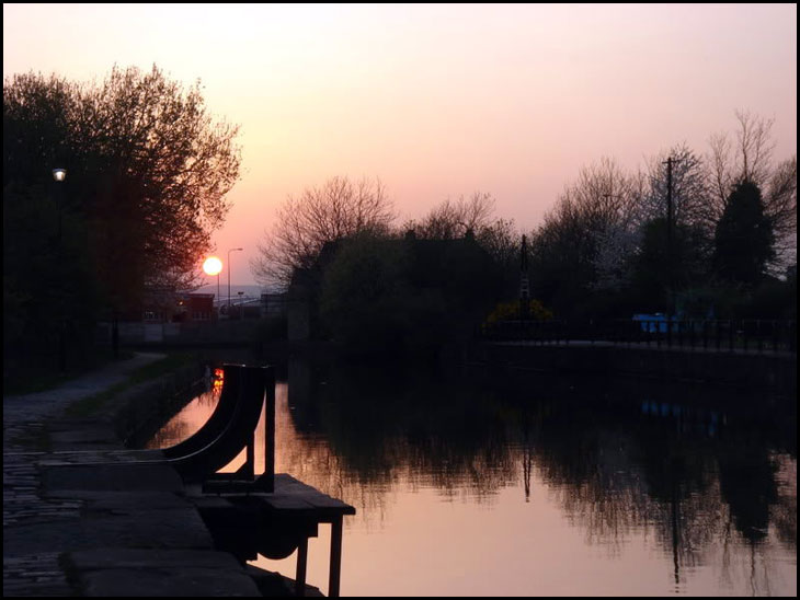 Sunset at Wigan Pier