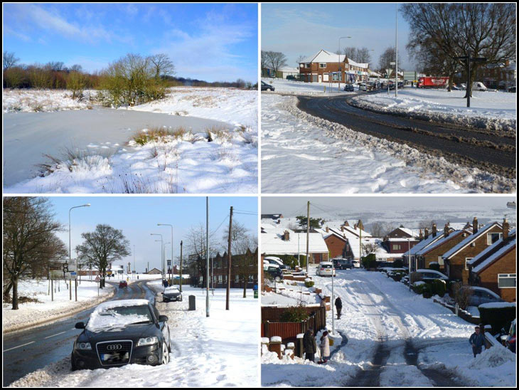 Aspull in the snow