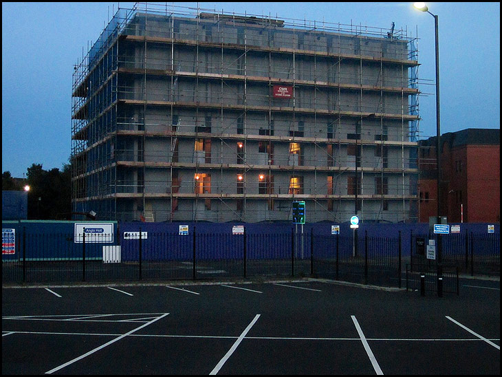 Police Station at night