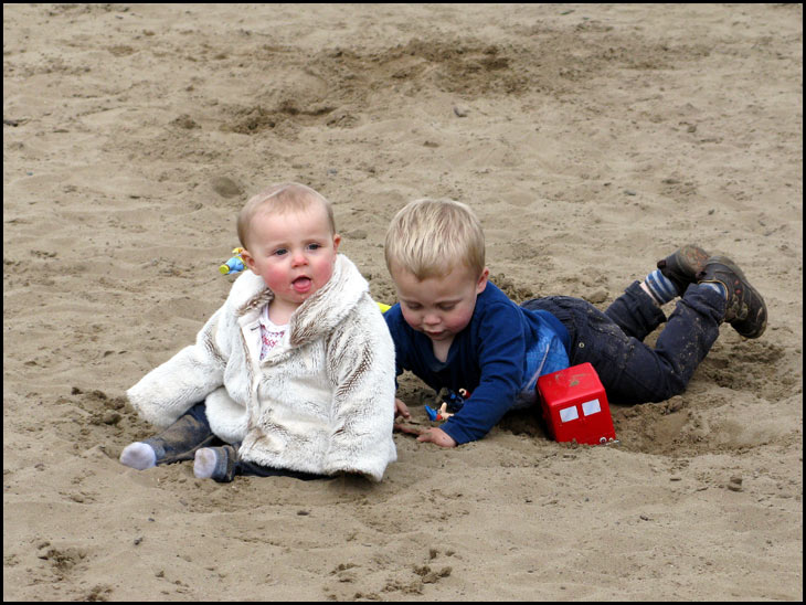 Happy as a sand boy