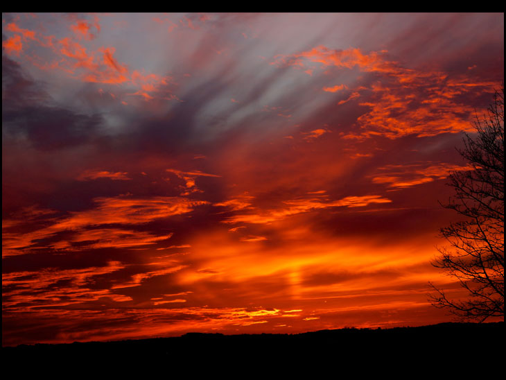 Sunset over Upholland